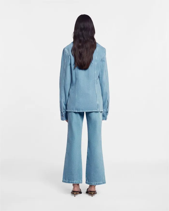 Nanushka Tops Mireio Blue 8211 Women Nanushka Tops Mireio Blue 8211 Women