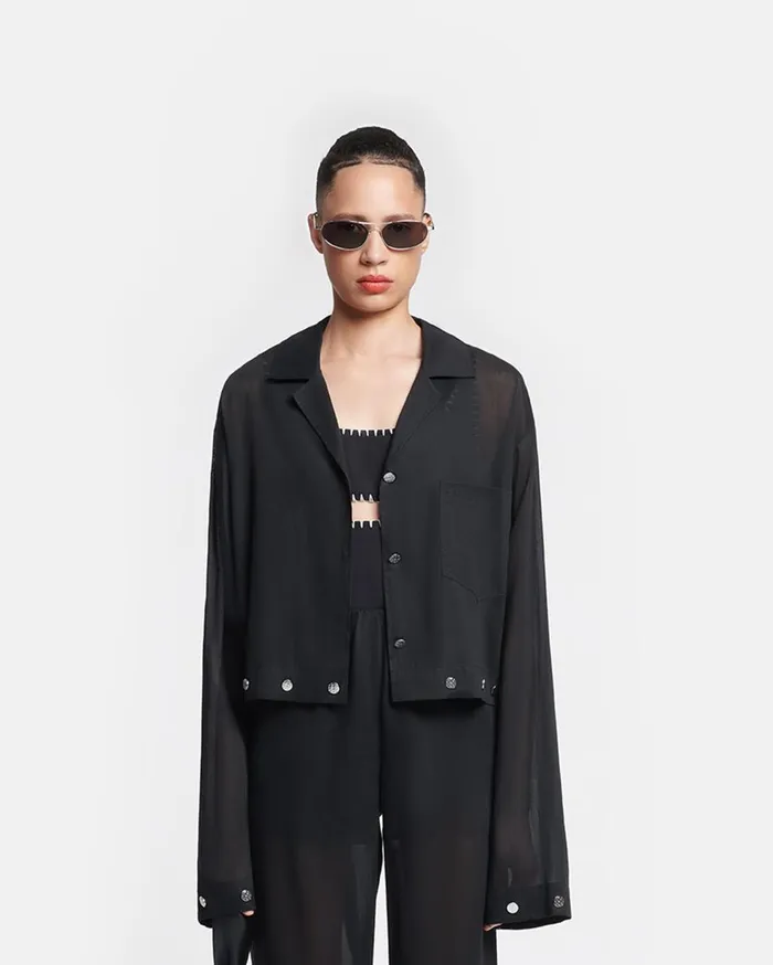 Nanushka Tops Vally Black 8211 Women
