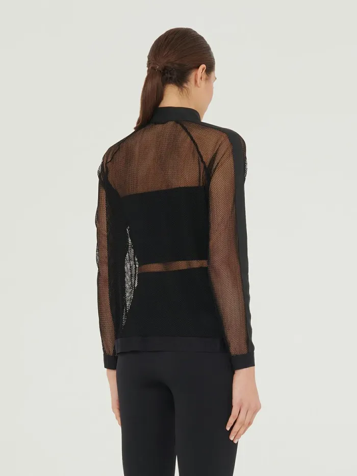 Net Evolution Cardigan Black Women Wolford Jackets and Cardigans