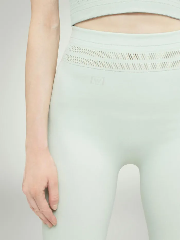 Net Lines Leggings Aqua Women Wolford Athleisure Leggings