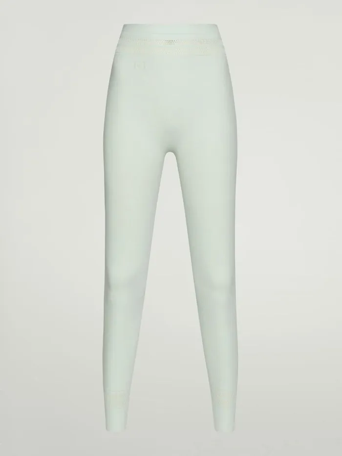 Net Lines Leggings Aqua Women Wolford Athleisure Leggings