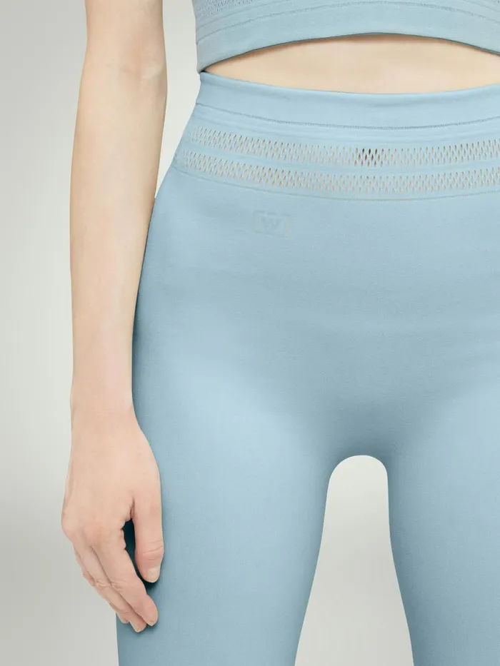 Net Lines Leggings Sky Women Wolford Athleisure Leggings