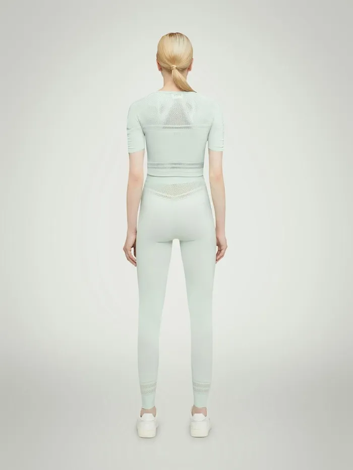 Net Lines Top Short Sleeves Aqua Women Wolford Tops