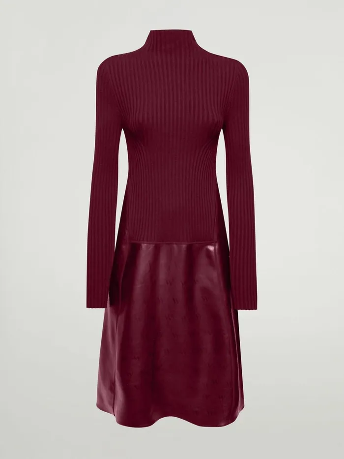 Net Vegan Leather Merino Rib Port Royale Women Wolford Dresses and Skirts