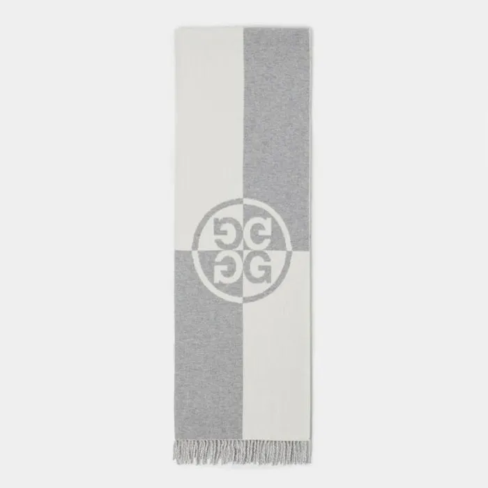 Novelty Men GFORE LIMITED EDITION CIRCLE G039S CASHMERE BLEND SCARF Winter White