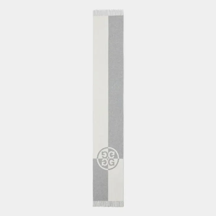 Novelty Men GFORE LIMITED EDITION CIRCLE G039S CASHMERE BLEND SCARF Winter White