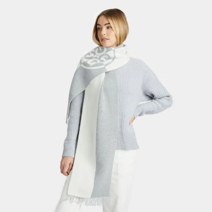 Novelty Men GFORE LIMITED EDITION CIRCLE G039S CASHMERE BLEND SCARF Winter White