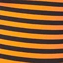 Orange and Black Stripe Back To Basics Top Halloween Unique Vintage Tops