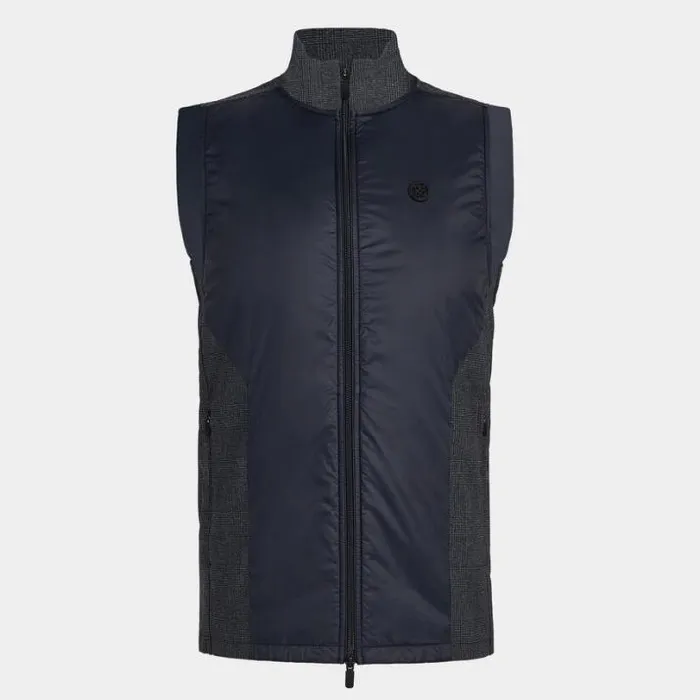 Outerwear Men GFORE GLEN PLAID TRACK VEST Onyx