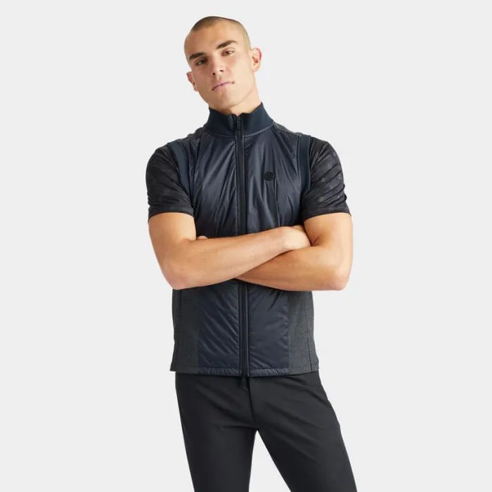 Outerwear Men GFORE GLEN PLAID TRACK VEST Onyx