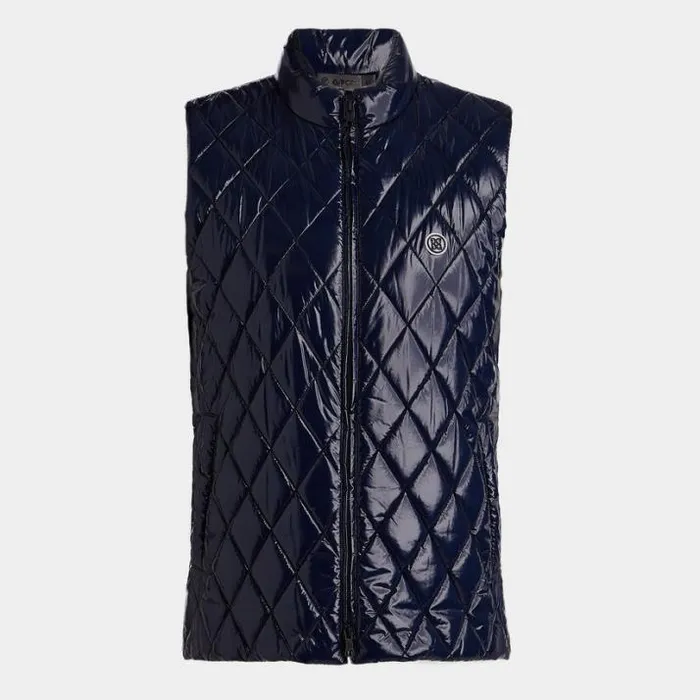 Outerwear Men GFORE QUILTED POLISHED NYLON WOOL LINED PUFFER VEST Twilight