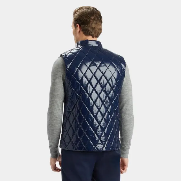 Outerwear Men GFORE QUILTED POLISHED NYLON WOOL LINED PUFFER VEST Twilight