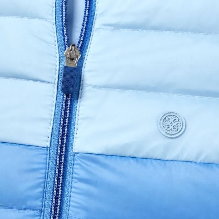 Outerwear Women GFORE COLOUR BLOCK LIGHTWEIGHT DOWN PUFFER VEST Baja
