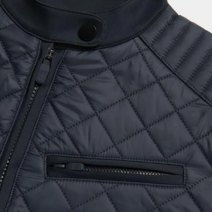 Outerwear Women GFORE HYBRID MOTO STRETCH TECH INTERLOCK JACKET Onyx