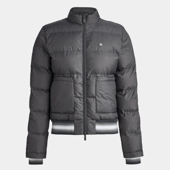 Outerwear Women GFORE NYLON MLANGE PUFFER JACKET Charcoal Heather Grey