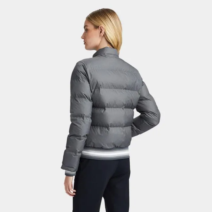 Outerwear Women GFORE NYLON MLANGE PUFFER JACKET Charcoal Heather Grey