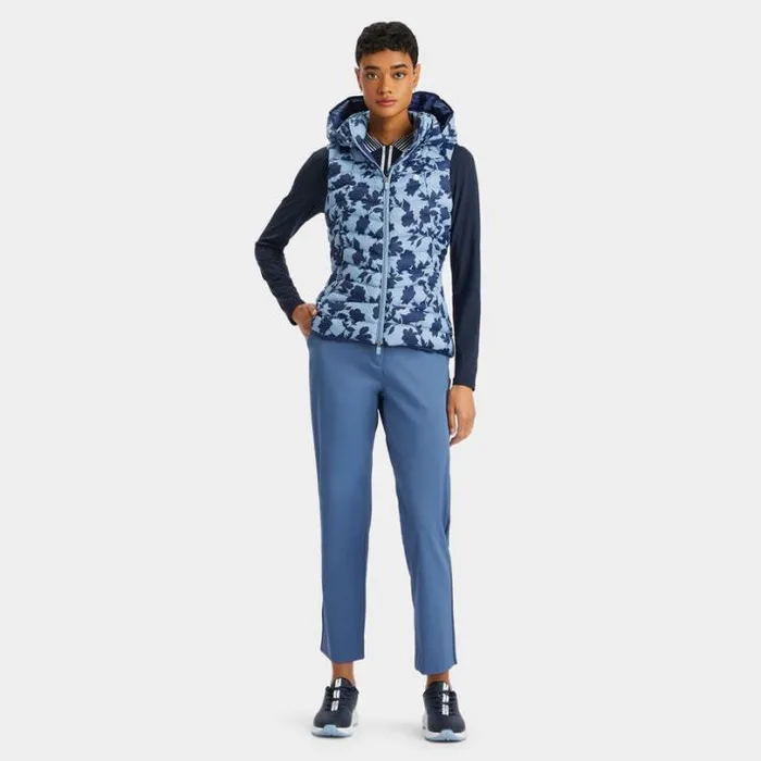 Outerwear Women GFORE TONAL FLORAL NYLON PUFFER VEST Fjord