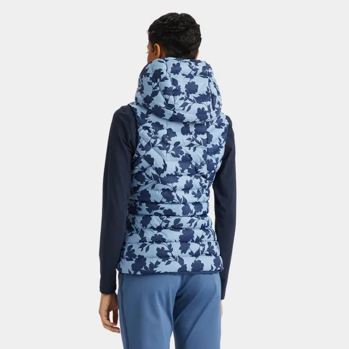 Outerwear Women GFORE TONAL FLORAL NYLON PUFFER VEST Fjord