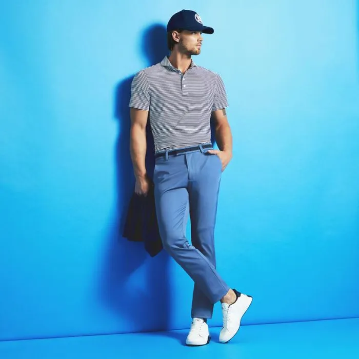 Pants Men GFORE CLUB STRETCH TECH TWILL STRAIGHT LEG TROUSER Slate