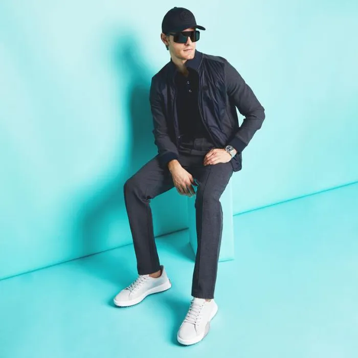 Pants Men GFORE GLEN PLAID STREET PANT Charcoal