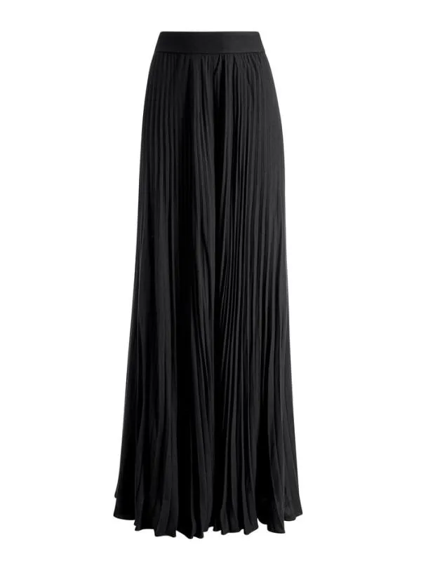 Pants Women Alice Olivia COPEN PLEATED WIDE LEG PANT Black