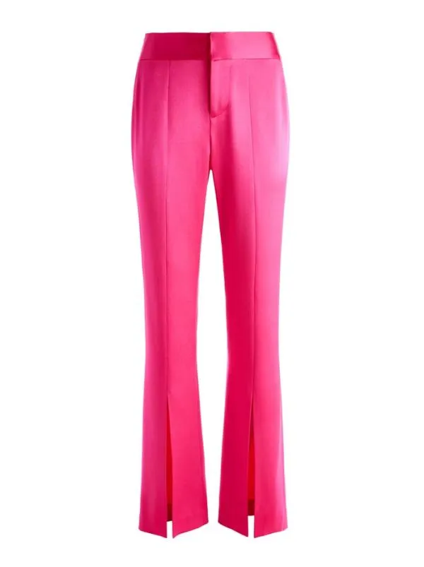 Pants Women Alice Olivia JODY HIGH WAISTED FRONT SLIT PANT Candy