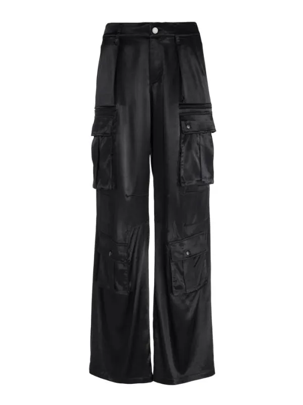 Pants Women Alice Olivia JOETTE LOW RISE CARGO PANT Black