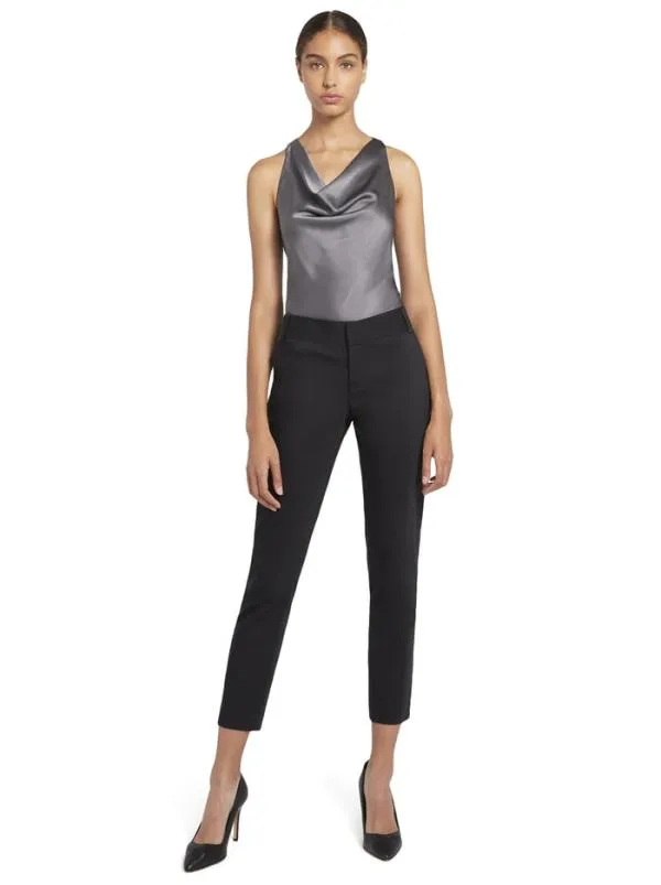 Pants Women Alice Olivia STACEY SLIM TROUSER Black