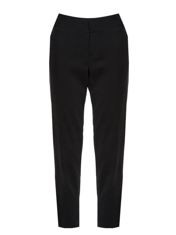 Pants Women Alice Olivia STACEY SLIM TROUSER Black