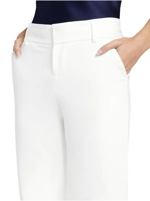 Pants Women Alice Olivia STACEY SLIM TROUSER White