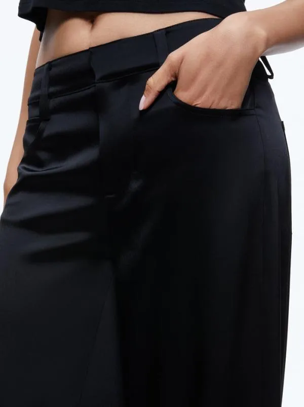 Pants Women Alice Olivia TRISH LOW RISE BAGGY PANT Black