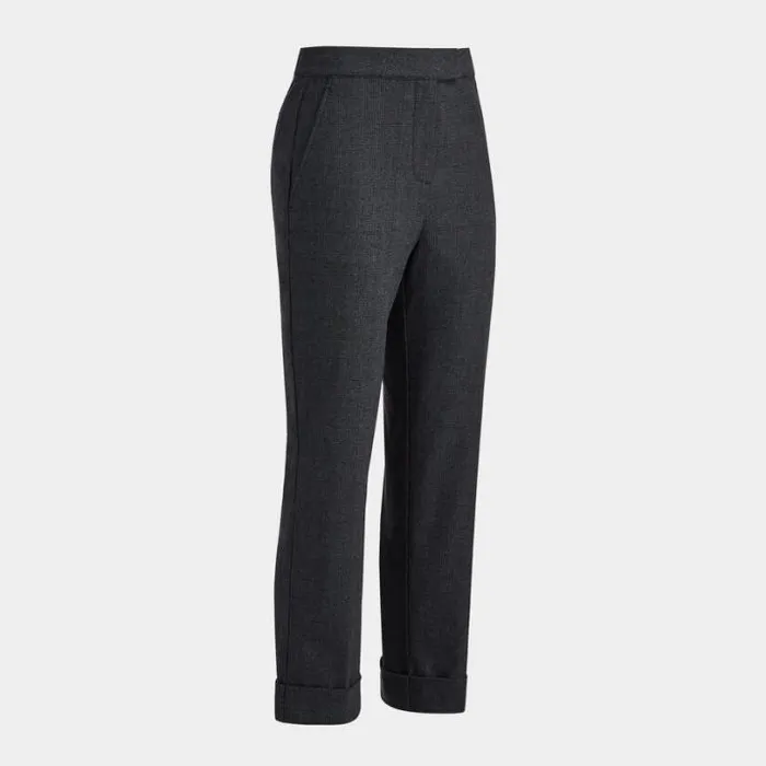 Pants Women GFORE CUFFED GLEN PLAID STRETCH TROUSER Charcoal Heather Grey