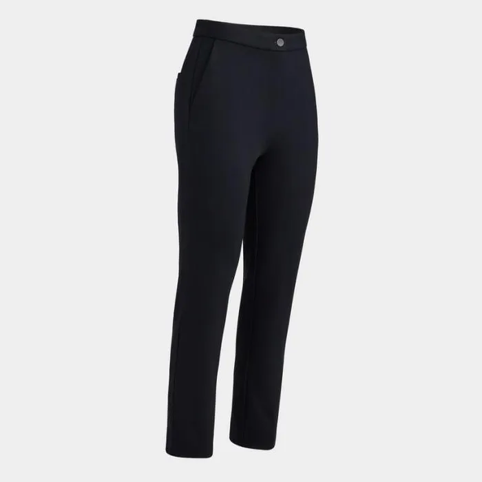 Pants Women GFORE DOUBLE KNIT CIGARETTE LEG HIGH RISE STRETCH TROUSER Onyx