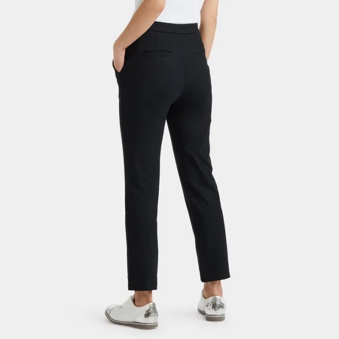 Pants Women GFORE DOUBLE KNIT CIGARETTE LEG HIGH RISE STRETCH TROUSER Onyx