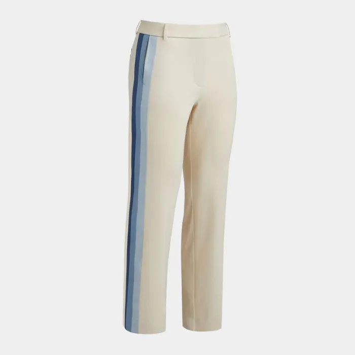 Pants Women GFORE SIDE STRIPE STRETCH TECHNICAL TWILL TROUSER Stone