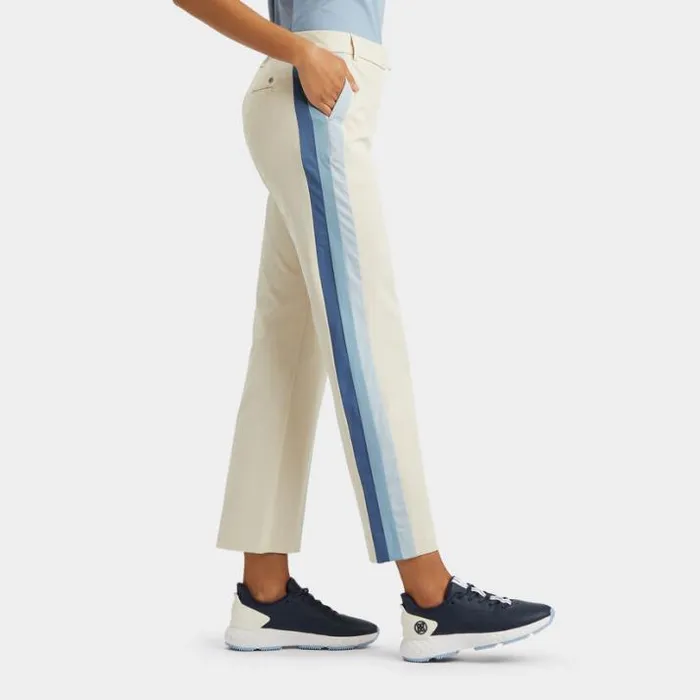 Pants Women GFORE SIDE STRIPE STRETCH TECHNICAL TWILL TROUSER Stone
