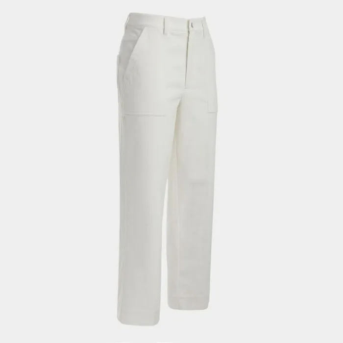Pants Women GFORE STRETCH CORDUROY HIGH RISE WIDE LEG PANT Winter White