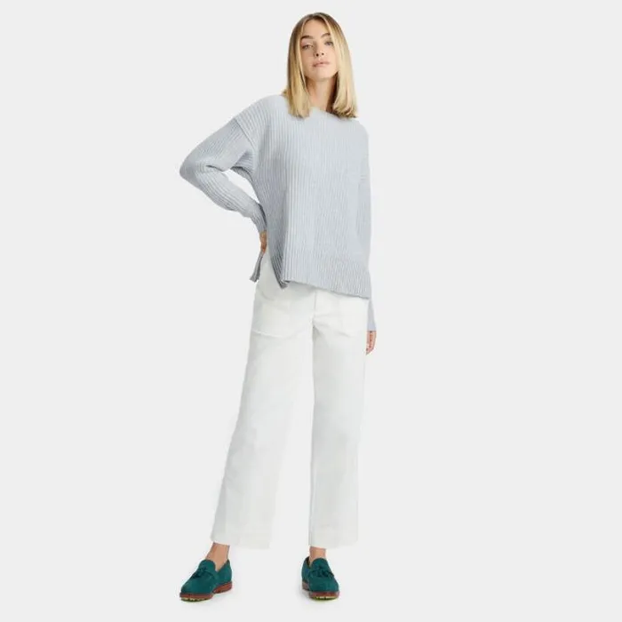 Pants Women GFORE STRETCH CORDUROY HIGH RISE WIDE LEG PANT Winter White