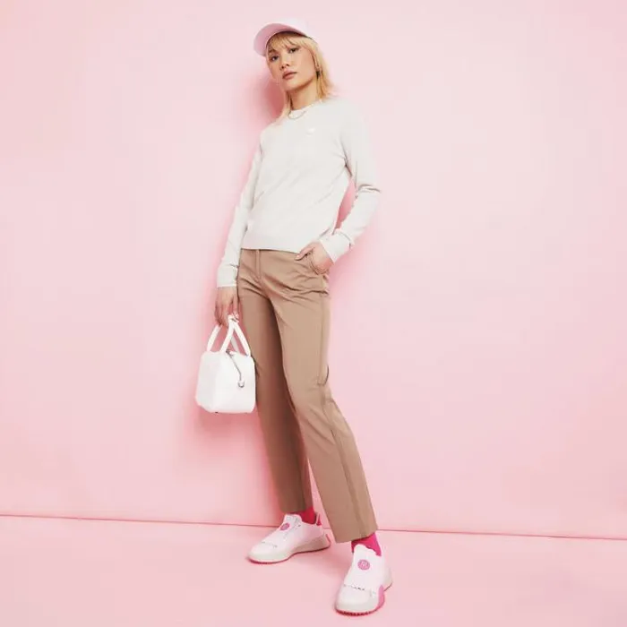 Pants Women GFORE STRETCH TECH TWILL MID RISE STRAIGHT LEG TROUSER Fawn