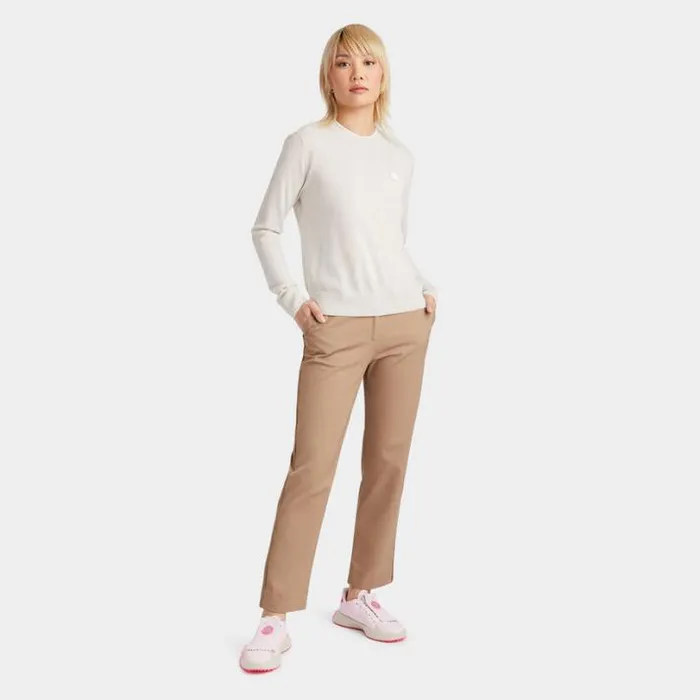 Pants Women GFORE STRETCH TECH TWILL MID RISE STRAIGHT LEG TROUSER Fawn