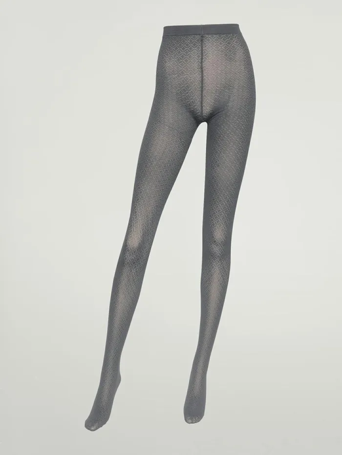 Pattern Tights Soft Pewter Women Wolford Tights