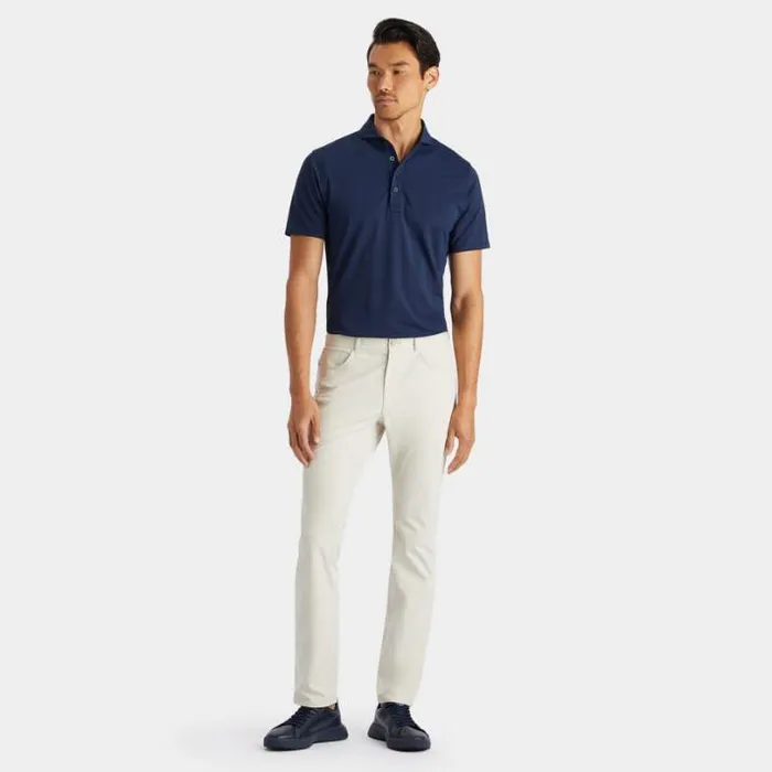 Polos and Shirts Men GFORE ESSENTIAL TECH PIQU MODERN SPREAD COLLAR POLO Twilight