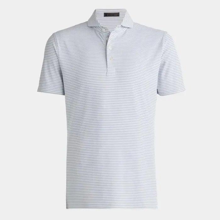 Polos and Shirts Men GFORE FEEDER STRIPE TECH PIQU MODERN SPREAD COLLAR POLO Nimbus Polos and Shirts Men GFORE FEEDER STRIPE TECH PIQU MODERN SPREAD COLLAR POLO Nimbus