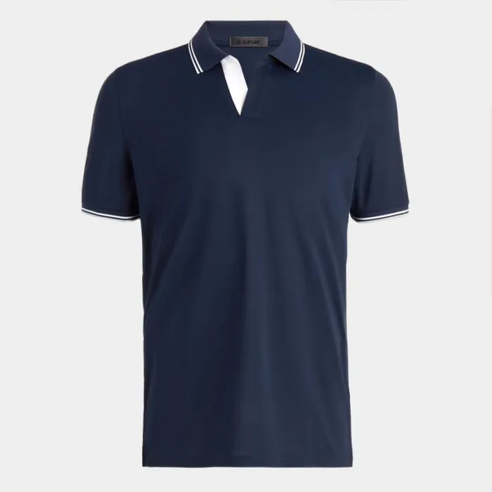 Polos and Shirts Men GFORE JOHNNY COLLAR TECH PIQU BANDED SLEEVE POLO Twilight Polos and Shirts Men GFORE JOHNNY COLLAR TECH PIQU BANDED SLEEVE POLO Twilight