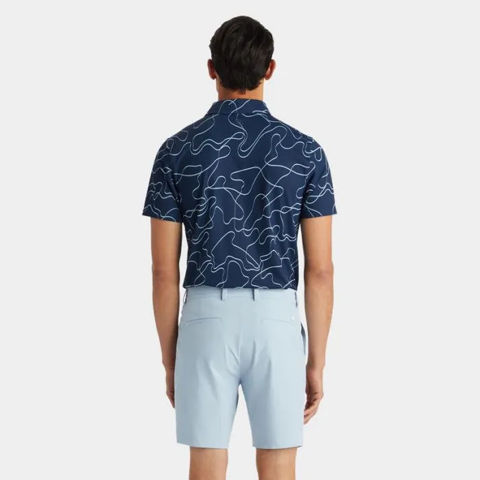 Polos and Shirts Men GFORE PENCIL TECH PIQU MODERN SPREAD COLLAR POLO Ink