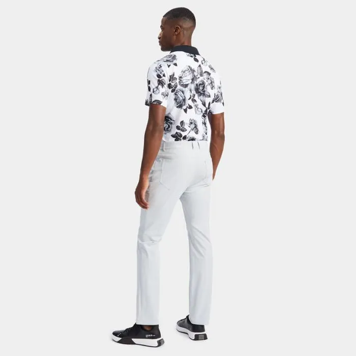 Polos and Shirts Men GFORE PHOTO FLORAL TECH JERSEY MODERN SPREAD COLLAR POLO Snow