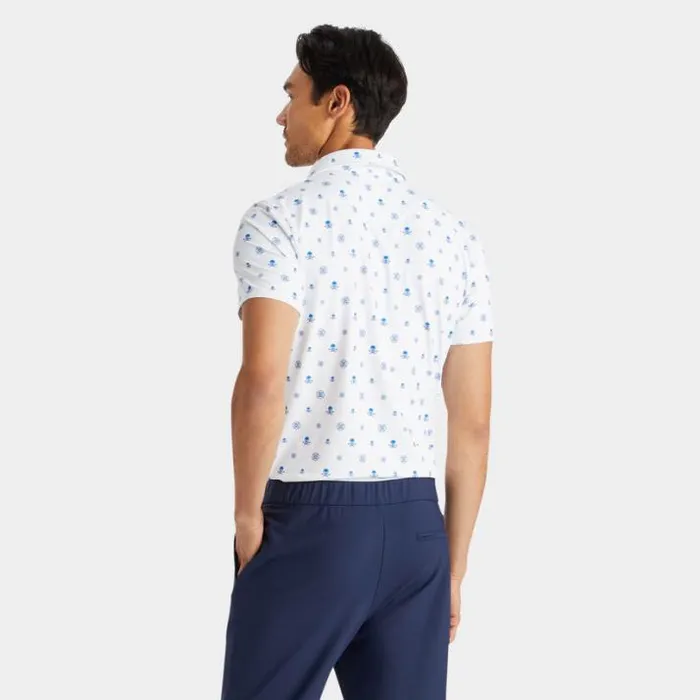 Polos and Shirts Men GFORE RGB TECH JERSEY MODERN SPREAD COLLAR POLO Snow