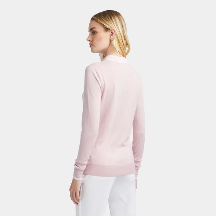 Polos Women GFORE LAYERED MERINO WOOL POLO SWEATER Trifle