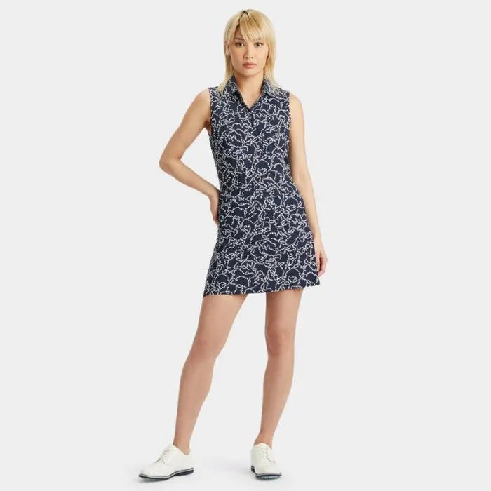 Polos Women GFORE STARDUST SILKY TECH NYLON SLEEVELESS POLO Twilight