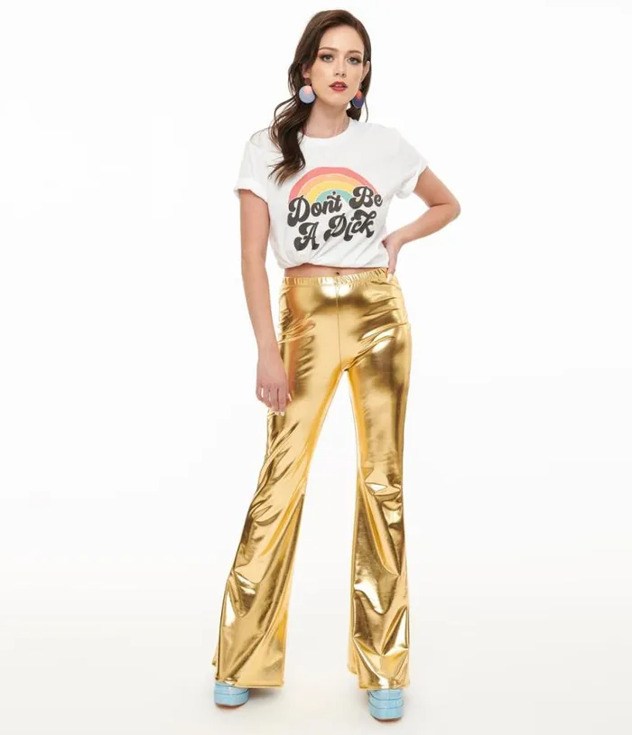 Pretty Attitude Clothing 1970s Gold Palazzo Flare Pants Clothing Unique Vintage Pants Pretty Attitude Clothing 1970s Gold Palazzo Flare Pants Clothing Unique Vintage Pants